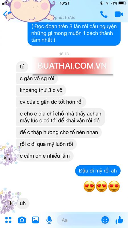 PHẢN HỒI KHI KHÁCH SỬ DỤNG BÙA HỒ LY HIỆU QUẢ
